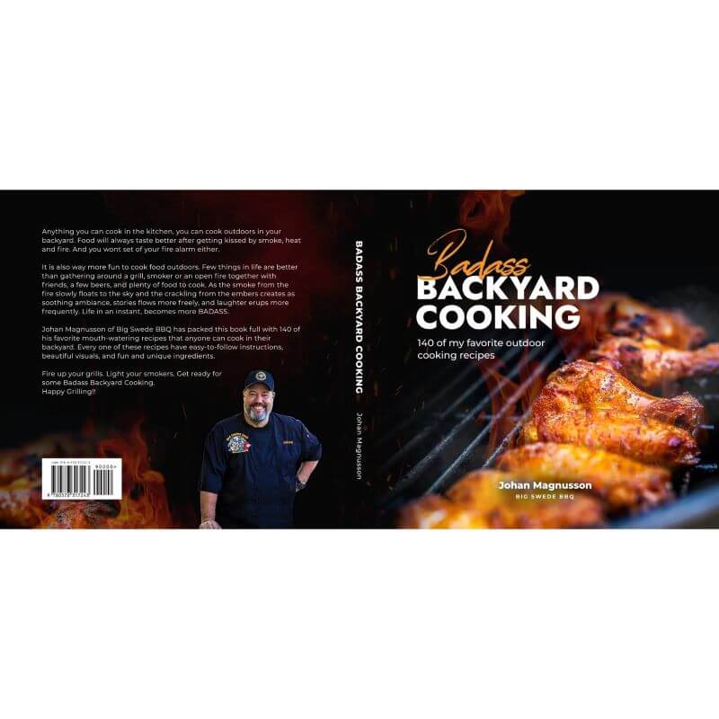 Badass Backyard Cooking by Johan Magnusson front and back cover
