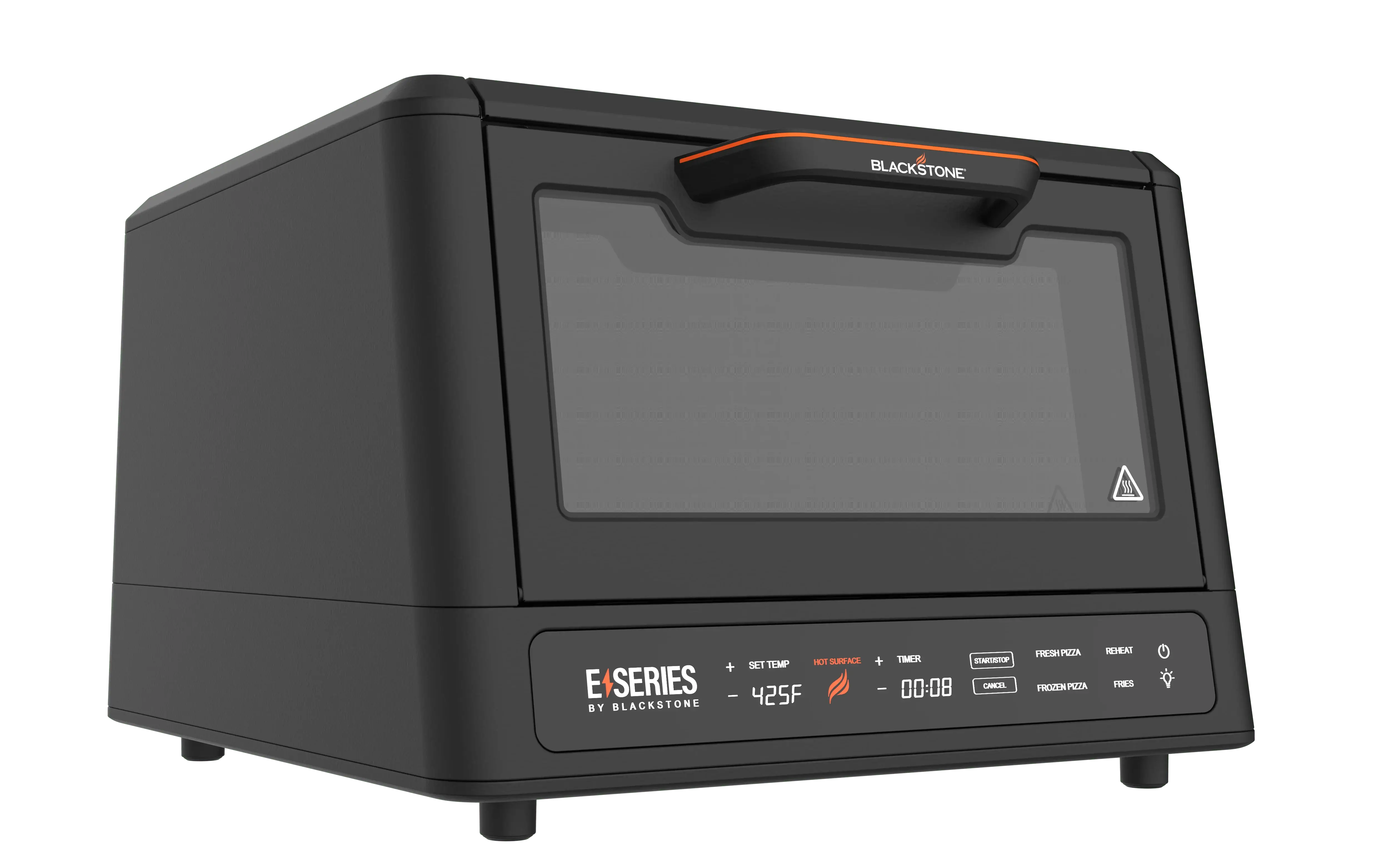 Blackstone E Series Electric Pizza Oven and Air Fryer angled view