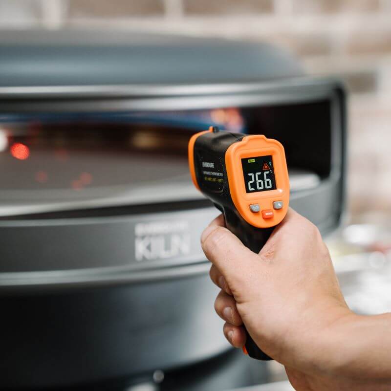 Everdure Infrared Thermometer Measuring Pizza Oven