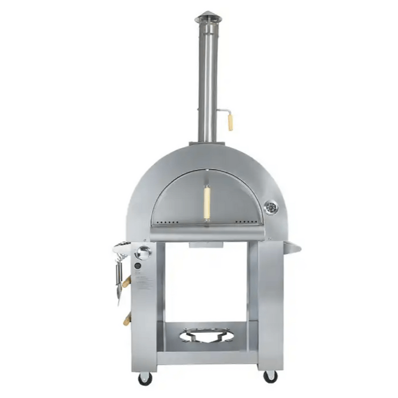 Kokomo Grills Wood or Gas Fired Outdoor Pizza Oven front view closed