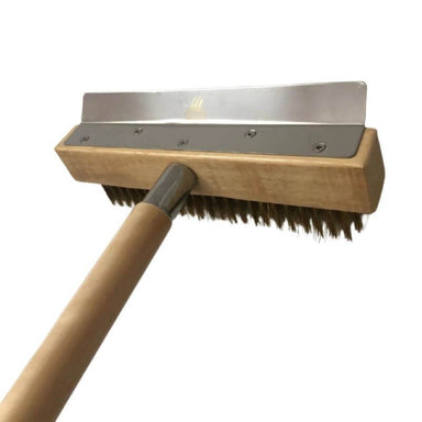 WPPO 36in pizza oven cleaning brush with handle and scraper