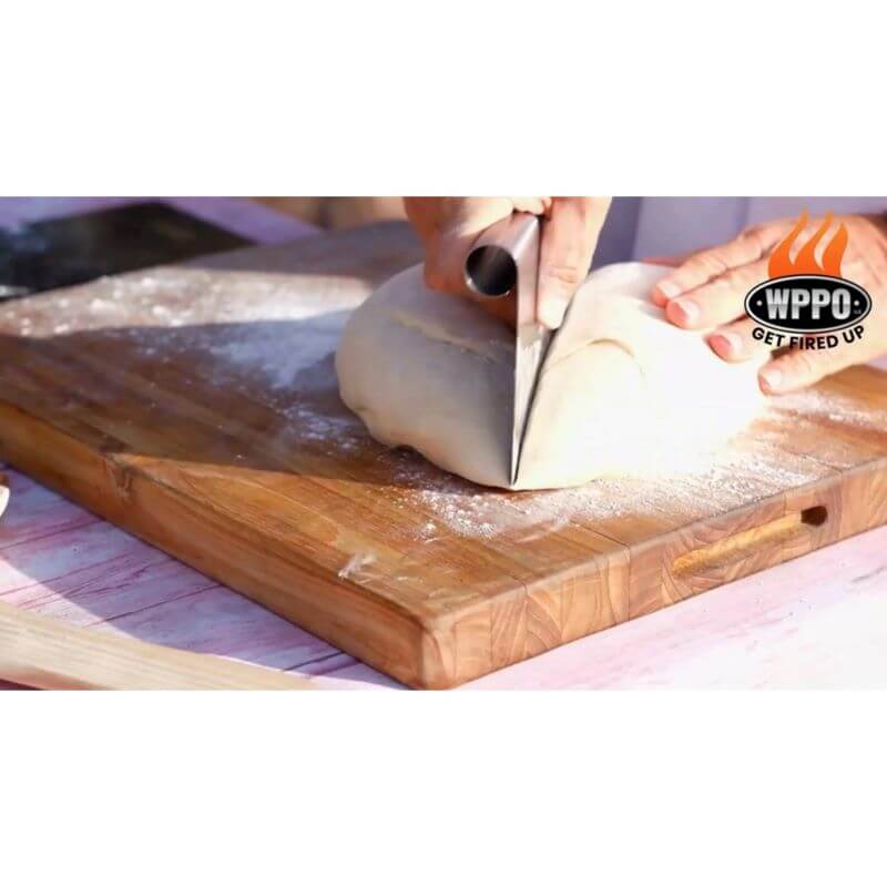 WPPO Artisan Style Pizza Dough Mix cutting portioning dough
